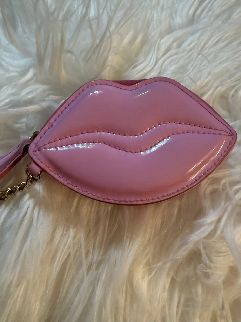 Victoria's Secret Pink Lip-Shaped Key & Card Holder